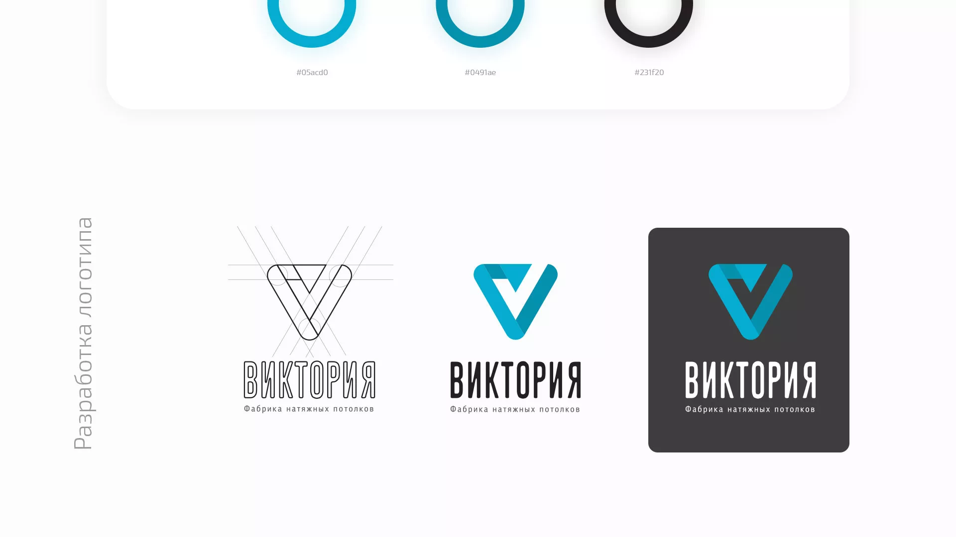 Разработка фирменного стиля компании по продаже и установке натяжных потолков в Жердевке
