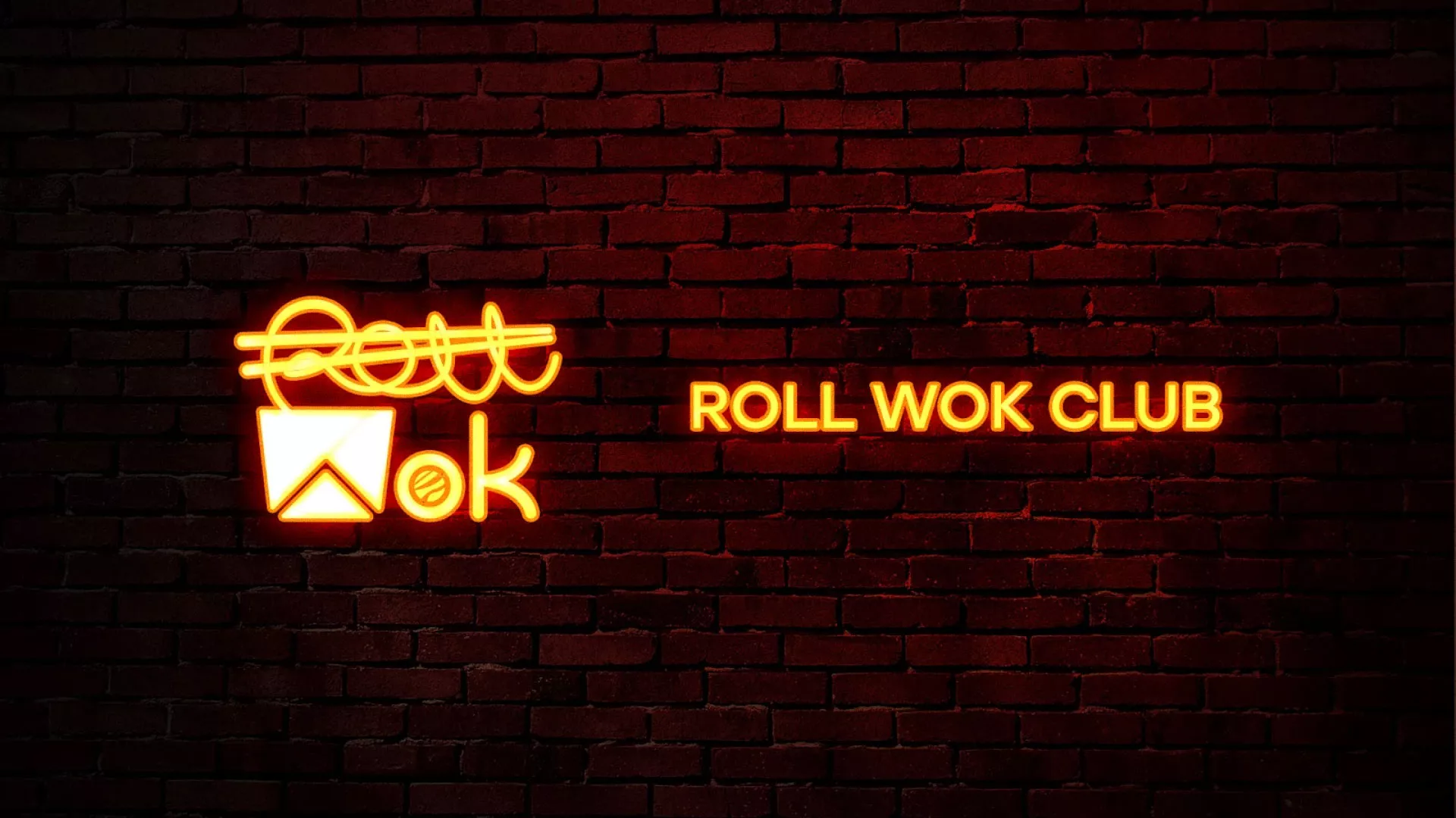Разработка интерьерной вывески суши-бара «Roll Wok Club» в Жердевке